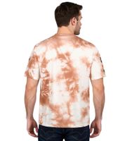 RE:COVERED X NFL Cincinnati Bengals Men's T-Shirt with Logo Print, Cotton Crew Neck, RCNFL1392 Brown/White