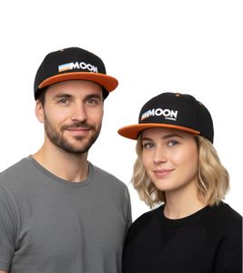 moon Donna oder Uomo Basecaps Snap Back Cap Arancione