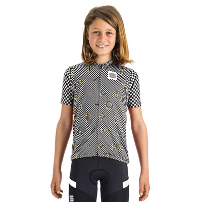 Sportful Kids Radtrikots Checkmate Radtrikot 14 Jahre Black