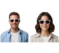 Alba Optics ANVMA Women's & Men's Sunglasses with Removable Nose Pad, Sports Glasses for Gravel, Bikepacking & Outdoor Activities, White