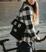 MeroMero Women's or Men's Messenger Bag, Shoulder Bag, Laptop Bag, Meije Tote Bag, Gray