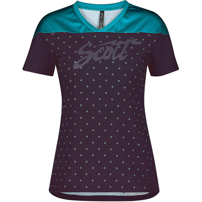 Scott Donna Radtrikots Trail Flow Trikot Blu