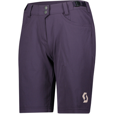 Scott Mujer Fahrradhosen Flow Trail W/pad MTB Pantalón kurz Violett