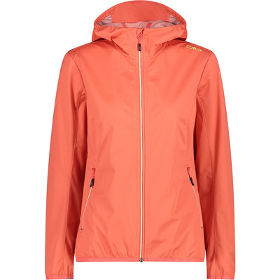 CMP Donna Softshelljacken Softshell Felpa con cappuccio Giacca Rosso