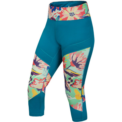 Ocun Damen Yogahosen Rhea 3/4 Tights Blau