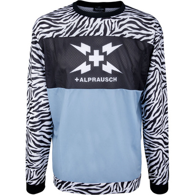 Alprausch Damen oder Herren Longsleeves Zebra-Rider Moto X Longsleeve Mehrfarbig