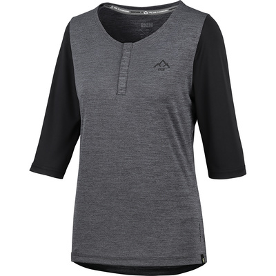 IXS Niños Radtrikots Carve X Henley Radtrikot Negro