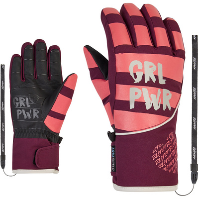 Ziener Niños Fingerhandschuhe Liwa Handschuhe Rojo