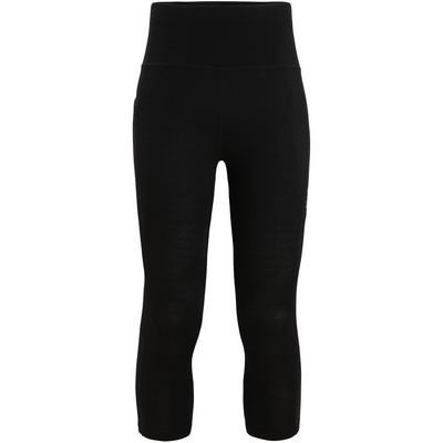 Icebreaker Donna Laufhosen Fastray High Rise 3/4 Tights Nero