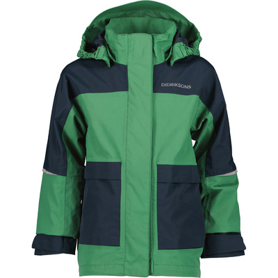 Didriksons Enfant Hardshelljacken Regenjacken Daggkåpa Veste Vert