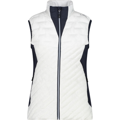 CMP Femme Kunstfaserwesten Hybrid Weste Blanc