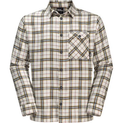 Jack Wolfskin Uomo Hemden Morgenluft Hemd Bianco