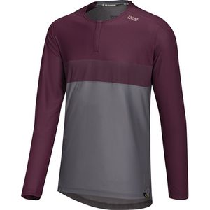 IXS Men Radtrikots Flow XTG Longsleeve Henley Trikot Mehrfarbig