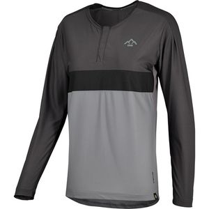 IXS Mujer Radtrikots Flow XTG Longsleeve Henley Trikot Negro