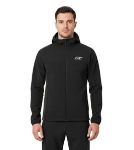 Looking for Wild Men Freizeitjacken, Parkas Kyzyl Asker Hoodie Jacket Black
