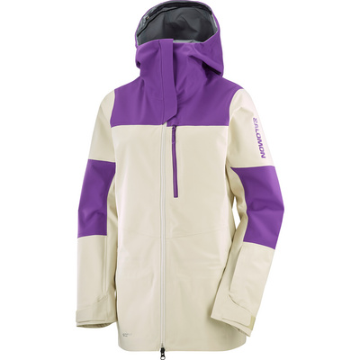 Salomon Mujer Hardshelljacken Regenjacken Stance 3L Chaqueta Violett