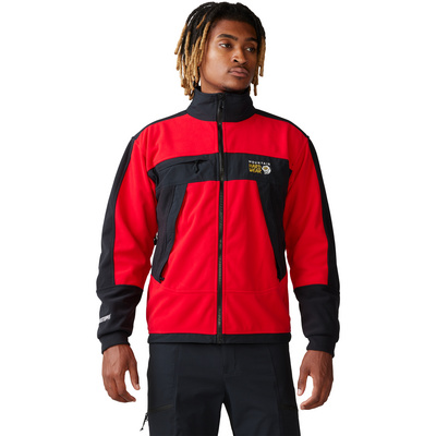 Mountain Hardwear Hombre Chaqueta polar Windstopper Tech Reissue Chaqueta Rojo