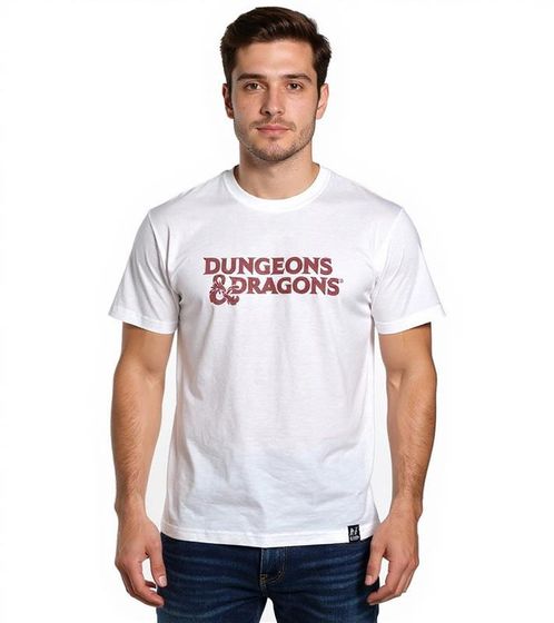 T-shirt da uomo RE:COVERED X DUNGEONS & DRAGONS Mastino, girocollo in cotone, RCHAS171 Beige
