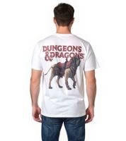 RE:COVERED X DUNGEONS & DRAGONS Men's Mastiff T-Shirt, Cotton Crew Neck, RCHAS171 Beige