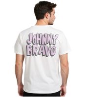 RE:COVERED X Cartoon Network Men's T-Shirt Johnny Bravo Cotton Crew Neck RCWARN752 Light Beige