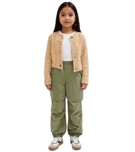 Pantaloni paracadute per bambine, pantaloni estivi, pantaloni da danza 940785 Verde oliva