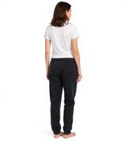 NANGAPARBAT Strickfleece-Hose für Damen oder Herren Jogginghose mit Antipilling und Antistatik Freizeithose mit OEKO-TEX Standard 100 Grau/Schwarz