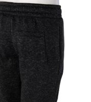 NANGAPARBAT Strickfleece-Hose für Damen oder Herren Jogginghose mit Antipilling und Antistatik Freizeithose mit OEKO-TEX Standard 100 Grau/Schwarz