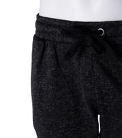 NANGAPARBAT Strickfleece-Hose für Damen oder Herren Jogginghose mit Antipilling und Antistatik Freizeithose mit OEKO-TEX Standard 100 Grau/Schwarz