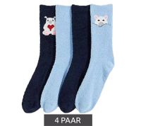 4 Pairs of Cozy Socks, Warm Winter Socks for Children with Polar Bears 944526 Dark Blue/Light Blue 4 Pairs of Cozy Socks, Warm Winter Socks for Children with Polar Bears 944526 Dark Blue/Light Blue