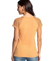 Melrose Women's Shirt, Stylish Summer Shirt with Lace 52186059 Orange Melrose Women's Shirt, Stylish Summer Shirt with Lace 52186059 Orange