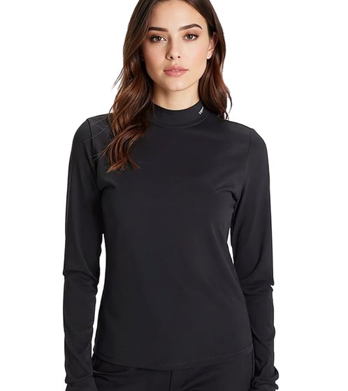 Camiseta deportiva de algodón de manga larga KangaROOS para mujer, tallas grandes, 87144128, color negro