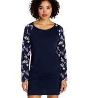 KangaROOS Women's Mini Dress, Sweat Dress, Long-Sleeved Cotton Dress, 85555248 Blue KangaROOS Women's Mini Dress, Sweat Dress, Long-Sleeved Cotton Dress, 85555248 Blue