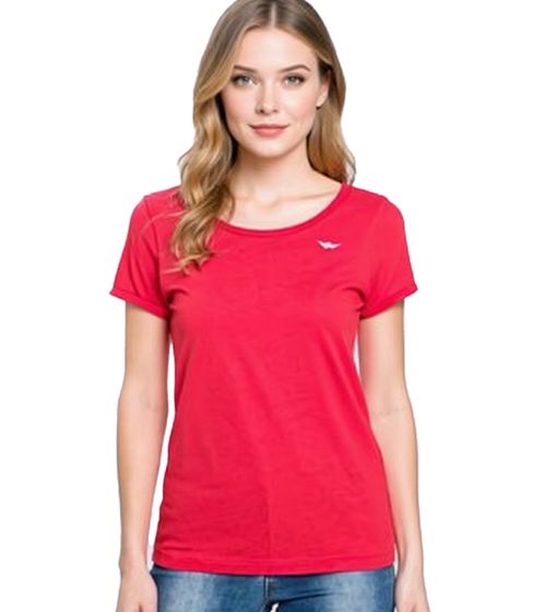 Camiseta ARIZONA para mujer, lisa de algodón con modal, básica, interior 19029760 Roja