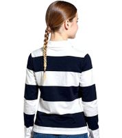 DELMAO Girls' Long-Sleeved Polo Shirt 54289803 Blue/White DELMAO Girls' Long-Sleeved Polo Shirt 54289803 Blue/White