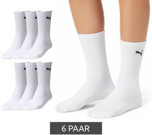 6 paia di calzini sportivi PUMA a tinta unita, calzini in cotone, calzini da tennis, calzini lunghi, 7308 300 Bianco 6 paia di calzini sportivi PUMA a tinta unita, calzini in cotone, calzini da tennis, calzini lunghi, 7308 300 Bianco