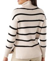 Tamaris Women's Oversized Knit Sweater with Large Turtleneck 25643142 Beige/Black Tamaris Women's Oversized Knit Sweater with Large Turtleneck 25643142 Beige/Black