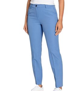 Tamaris Damen Stoff-Hose Business-Hose mit Dehnbund 73362250 Hellblau