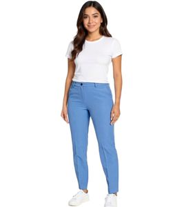 Pantalones de vestir Tamaris para mujer con cinturilla elástica 73362250 Azul claro