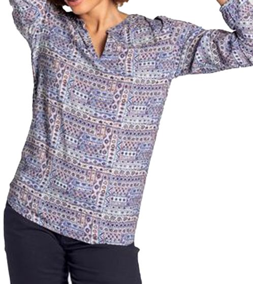 Blusa BOYSEN'S con cuello en V para mujer, túnica de verano de manga larga, 81925947, multicolor