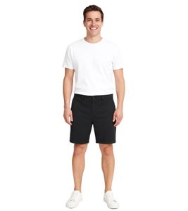 Bermudas informales tipo chino !SOLID Joe para hombre, de algodón, 21108170 194008, color negro Bermudas informales tipo chino !SOLID Joe para hombre, de algodón, 21108170 194008, color negro