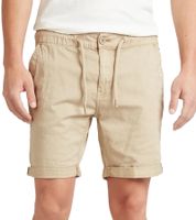 BLEND Herren Baumwoll-Shorts kurze Bermuda mit Krempelsaum und Gummibund 20716624 161104 Beige BLEND Herren Baumwoll-Shorts kurze Bermuda mit Krempelsaum und Gummibund 20716624 161104 Beige