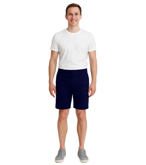 CASUAL FRIDAY Peterson Herren Freizeit-Bermuda Chino-Hose mit Leinen Baumwoll-Shorts kurze Hose 20504682 194013 Dunkelblau