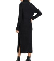 Robe en maille pour femme, mini-robe à col roulé, manches longues, 958841, noir