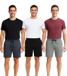 11 PROJECT Palamo Herren Sweat-Bermuda Freizeit Bermuda im Chino-Style 20716141 in Dunkelgau-meliert, Grau oder Schwarz