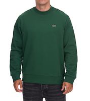 Lacoste Men's Sweatshirt with Logo Embroidery, Basic Sweater, Modern Cotton Sweater, Long-Sleeved Shirt SH9608 00, Gray or Green Lacoste Men's Sweatshirt with Logo Embroidery, Basic Sweater, Modern Cotton Sweater, Long-Sleeved Shirt SH9608 00, Gray or Green