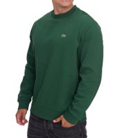 Lacoste Men's Sweatshirt with Logo Embroidery, Basic Sweater, Modern Cotton Sweater, Long-Sleeved Shirt SH9608 00, Gray or Green Lacoste Men's Sweatshirt with Logo Embroidery, Basic Sweater, Modern Cotton Sweater, Long-Sleeved Shirt SH9608 00, Gray or Green