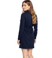 DELMAO Women's Mini Dress, Sweat Dress, Long-Sleeved Cotton Dress, 24305512 Blue DELMAO Women's Mini Dress, Sweat Dress, Long-Sleeved Cotton Dress, 24305512 Blue
