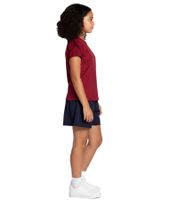 DELMAO Girls' T-Shirt with Ruffle Sleeves, Cotton Summer Shirt, 71790542 Red