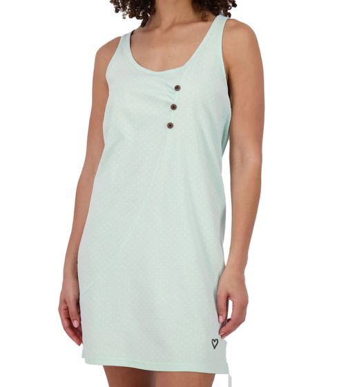 Vestido corto CamyAK B de ALIFE AND KICKIN para mujer, vestido de algodón con lunares, vestido de verano, 54009000, azul aguamarina