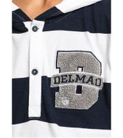 DELMAO Children's Cotton Hooded Sweater, Long-Sleeved Sweatshirt, 59340352, Blue/White DELMAO Children's Cotton Hooded Sweater, Long-Sleeved Sweatshirt, 59340352, Blue/White
